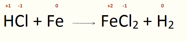 HCl + Fe = FeCl2 + H2